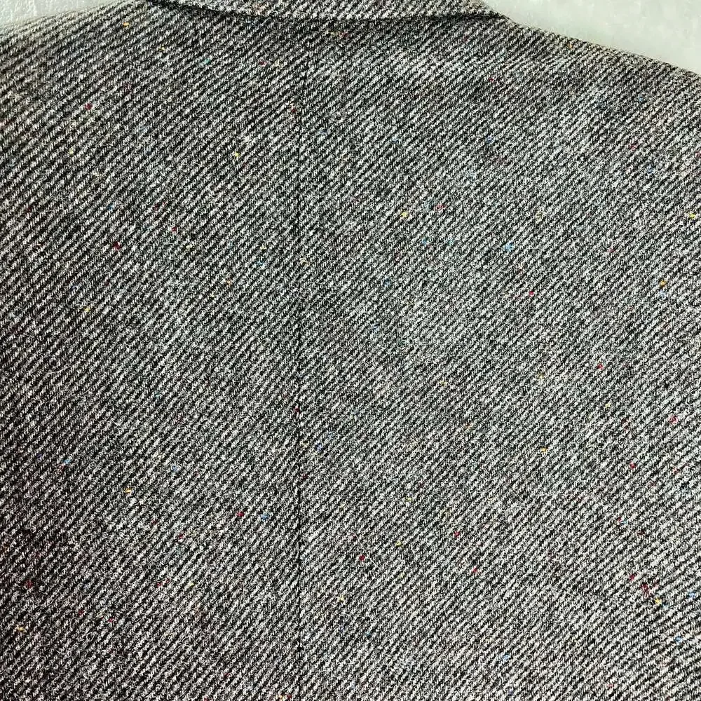 Farah WFT 100% Wool Tweed Blazer Gray‎ Herringbone Sport Coat Men's 42R